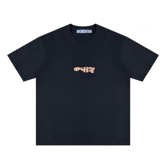 Off white casual couple short sleeved T-shirtXL